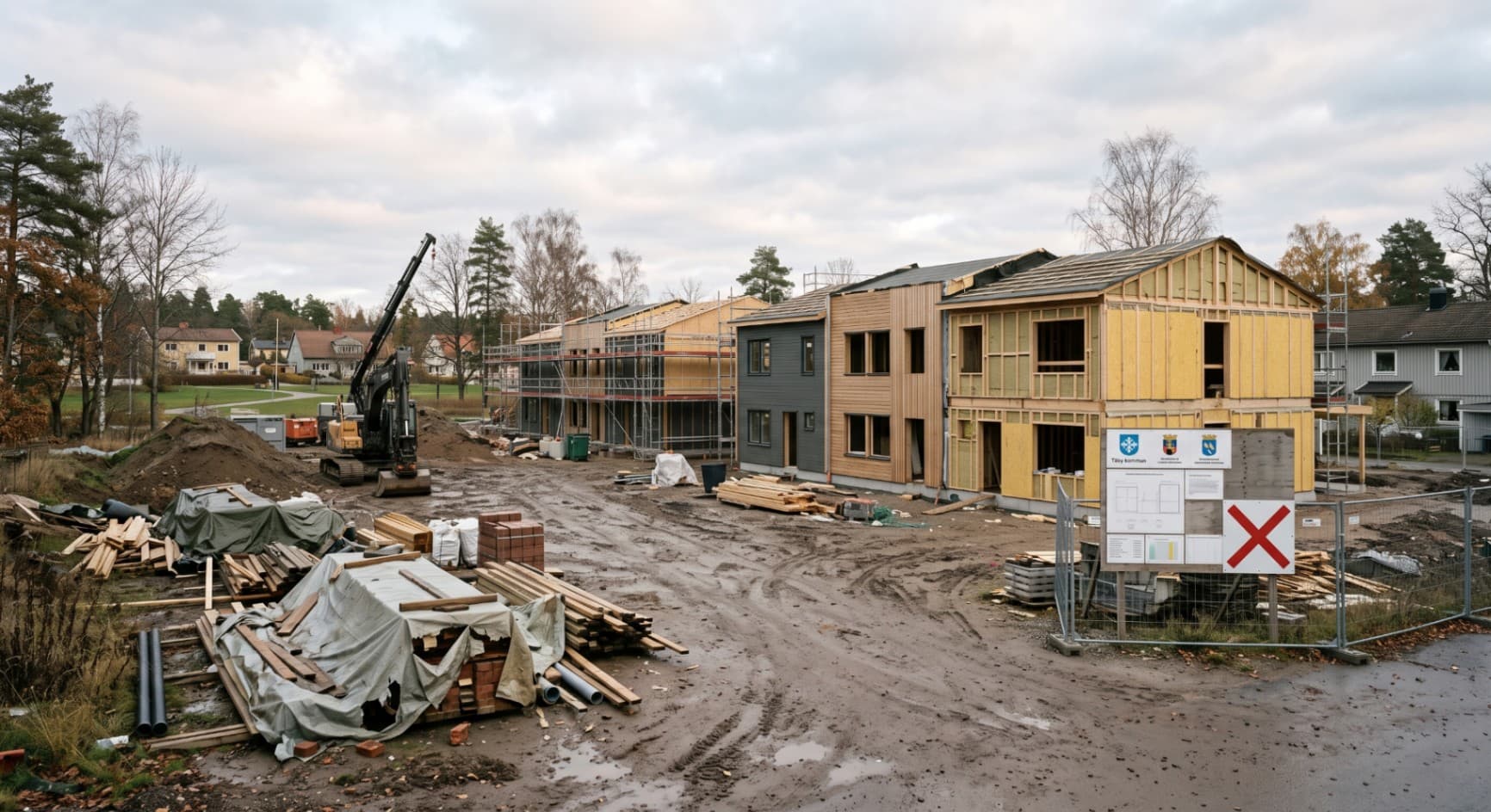 Säger upp ramavtal för radhus i Roslags-Näsby