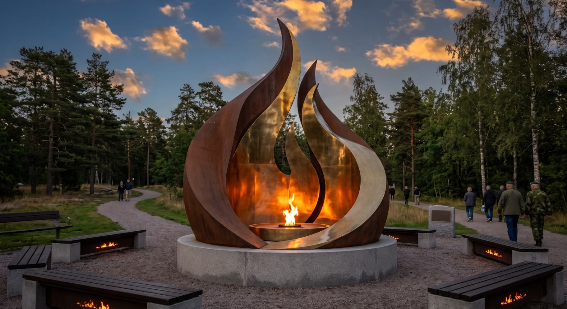 Klubbar nytt minnesmärke i Veteranparken